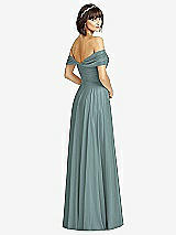 Alt View 2 Thumbnail - Icelandic Off-the-Shoulder Draped Chiffon Maxi Dress