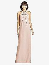 Front View Thumbnail - Cameo Full Length Crepe Halter Neckline Dress