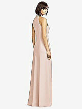 Rear View Thumbnail - Cameo Full Length Crepe Halter Neckline Dress