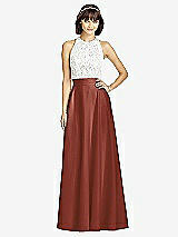 Front View Thumbnail - Auburn Moon Crepe Maxi Skirt