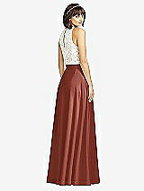 Rear View Thumbnail - Auburn Moon Crepe Maxi Skirt