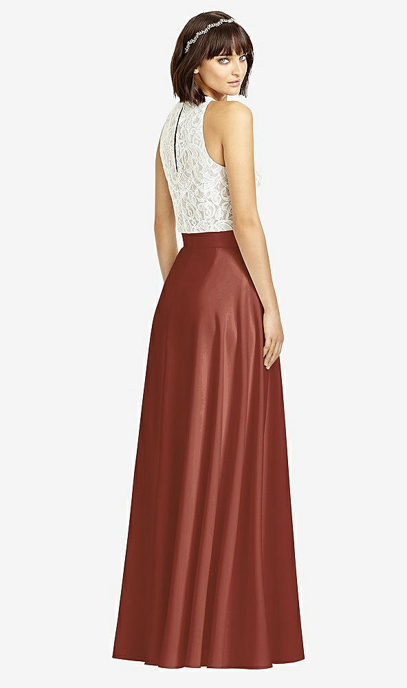 Back View - Auburn Moon Crepe Maxi Skirt