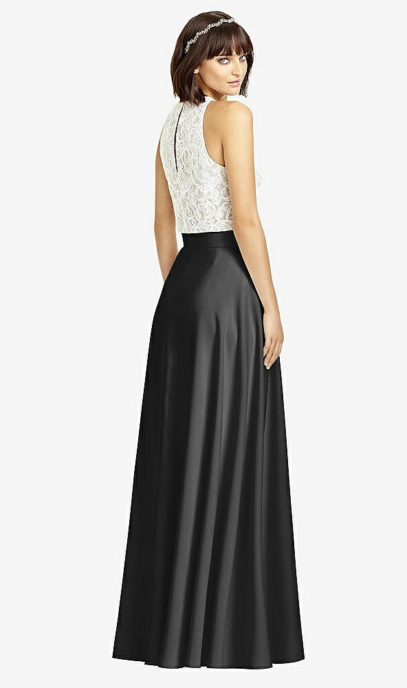 Back View - Black Crepe Maxi Skirt