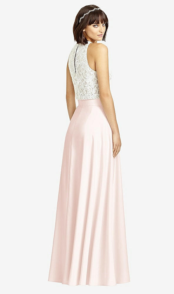 Back View - Blush Crepe Maxi Skirt