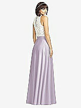 Rear View Thumbnail - Lilac Haze Crepe Maxi Skirt