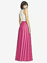 Rear View Thumbnail - Tea Rose Crepe Maxi Skirt