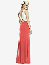 Rear View Thumbnail - Perfect Coral & Ivory Social Bridesmaids Style 8172