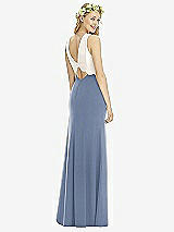 Rear View Thumbnail - Larkspur Blue & Ivory Social Bridesmaids Style 8172