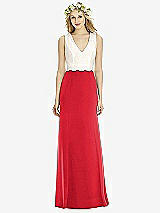 Front View Thumbnail - Parisian Red & Ivory Social Bridesmaids Style 8172