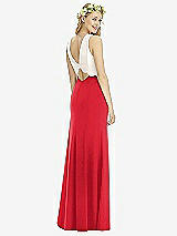 Rear View Thumbnail - Parisian Red & Ivory Social Bridesmaids Style 8172