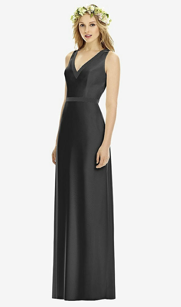 Front View - Black & Black Social Bridesmaids Style 8173