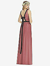 Rear View Thumbnail - English Rose & Black Social Bridesmaids Style 8173