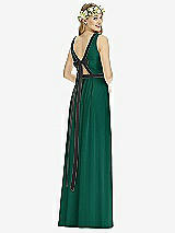 Rear View Thumbnail - Hunter Green & Black Social Bridesmaids Style 8173