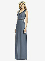 Front View Thumbnail - Silverstone & Black Social Bridesmaids Style 8173