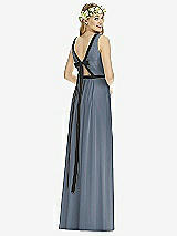 Rear View Thumbnail - Silverstone & Black Social Bridesmaids Style 8173