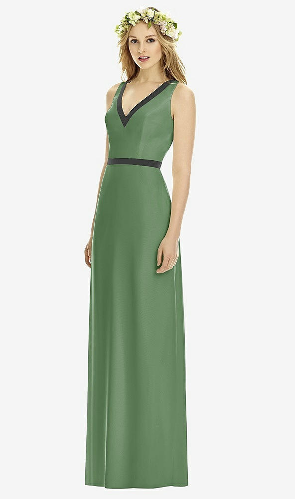 Front View - Vineyard Green & Black Social Bridesmaids Style 8173