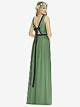 Rear View Thumbnail - Vineyard Green & Black Social Bridesmaids Style 8173