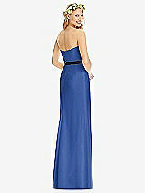 Rear View Thumbnail - Classic Blue & Black Social Bridesmaids Style 8174