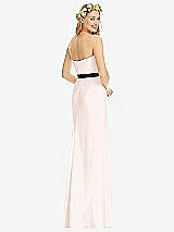 Rear View Thumbnail - Blush & Black Social Bridesmaids Style 8174