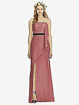 Front View Thumbnail - English Rose & Black Social Bridesmaids Style 8174