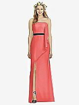 Front View Thumbnail - Perfect Coral & Black Social Bridesmaids Style 8174