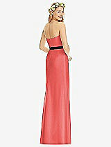 Rear View Thumbnail - Perfect Coral & Black Social Bridesmaids Style 8174