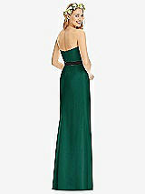 Rear View Thumbnail - Hunter Green & Black Social Bridesmaids Style 8174