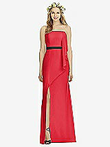 Front View Thumbnail - Parisian Red & Black Social Bridesmaids Style 8174