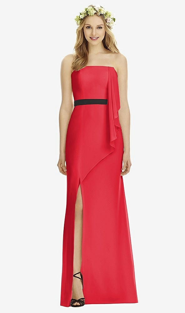 Front View - Parisian Red & Black Social Bridesmaids Style 8174