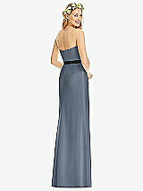 Rear View Thumbnail - Silverstone & Black Social Bridesmaids Style 8174