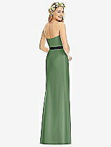 Rear View Thumbnail - Vineyard Green & Black Social Bridesmaids Style 8174