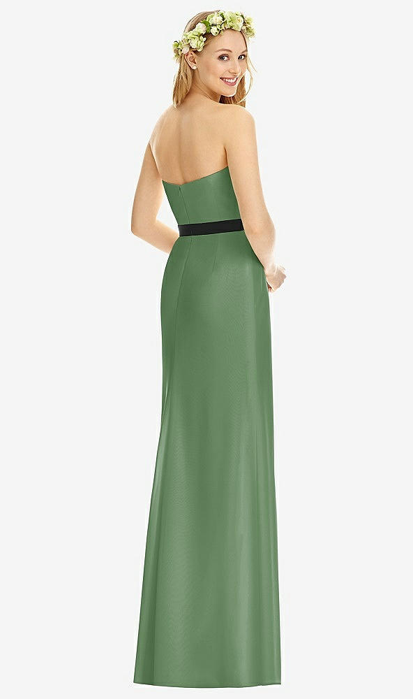 Back View - Vineyard Green & Black Social Bridesmaids Style 8174