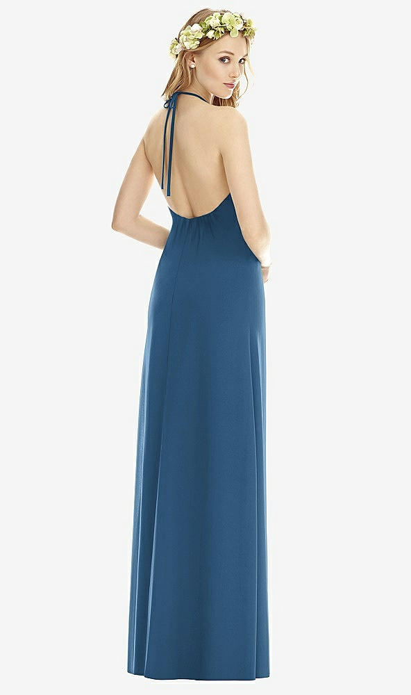 Back View - Dusk Blue Social Bridesmaids Style 8175