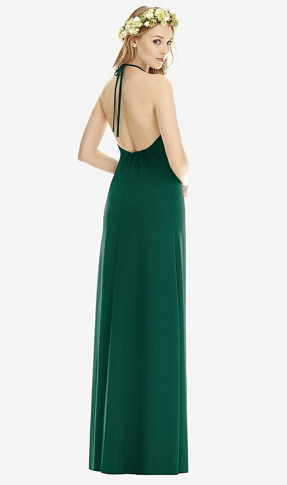 Back View - Hunter Green Social Bridesmaids Style 8175