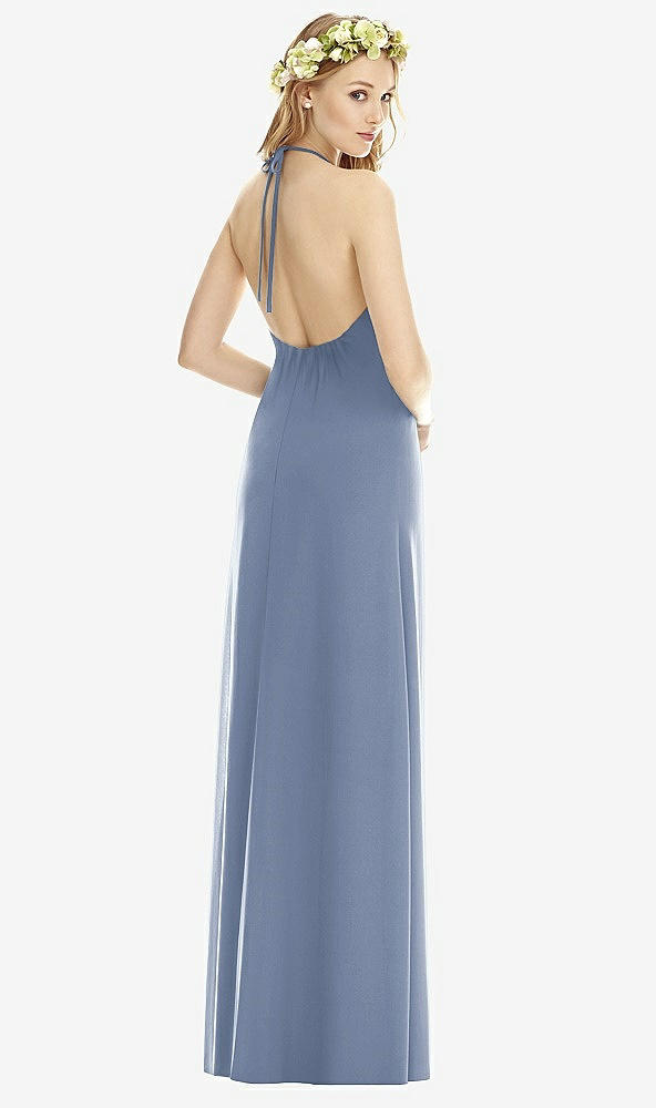 Back View - Larkspur Blue Social Bridesmaids Style 8175