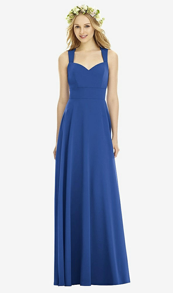 Back View - Classic Blue Social Bridesmaids Dress 8177