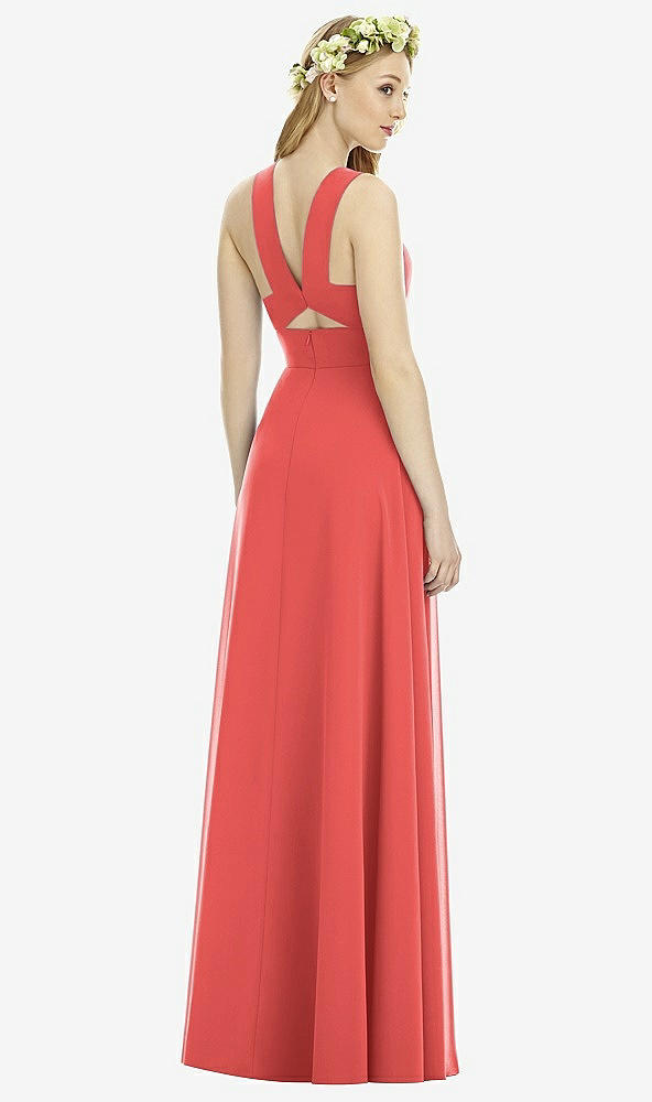 Front View - Perfect Coral Social Bridesmaids Dress 8177