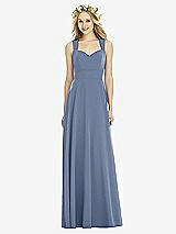 Rear View Thumbnail - Larkspur Blue Social Bridesmaids Dress 8177