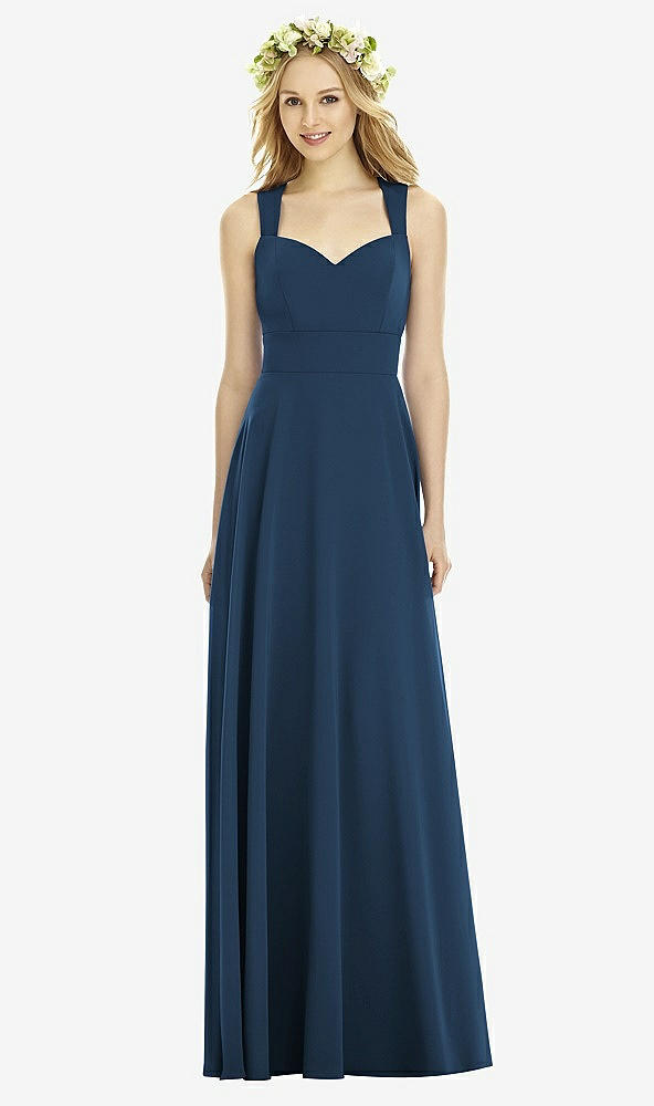 Back View - Sofia Blue Social Bridesmaids Dress 8177