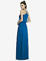 Rear View Thumbnail - Cerulean Alfred Sung Bridesmaid Dress D739