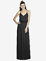 Front View Thumbnail - Black Alfred Sung Bridesmaid Dress D739