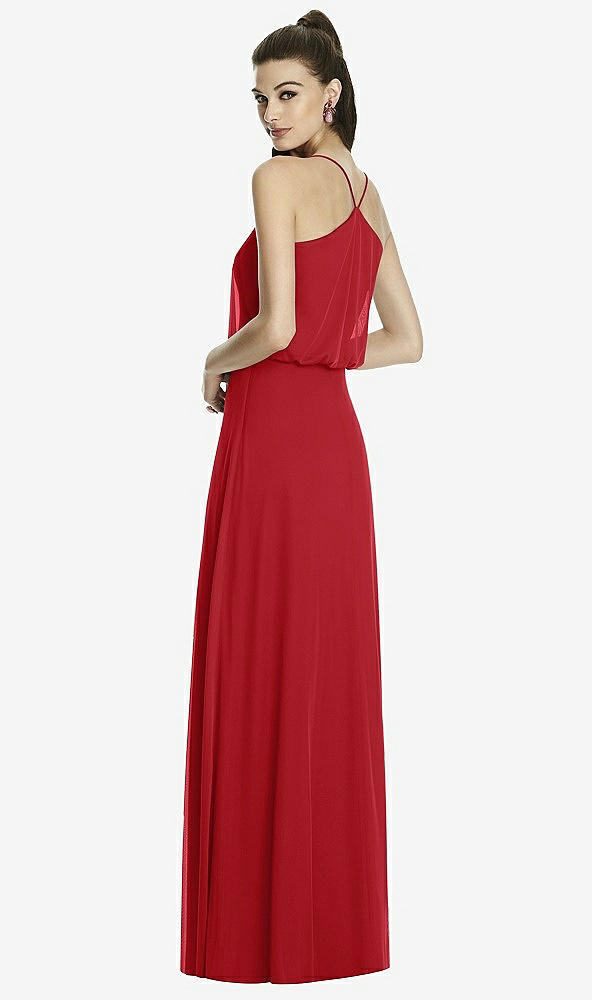 Back View - Garnet Alfred Sung Bridesmaid Dress D739