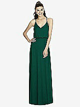 Front View Thumbnail - Hunter Green Alfred Sung Bridesmaid Dress D739