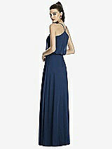 Rear View Thumbnail - Midnight Navy Alfred Sung Bridesmaid Dress D739