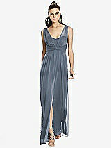 Front View Thumbnail - Silverstone Maxi Chiffon Knit Shirred Strap Dress