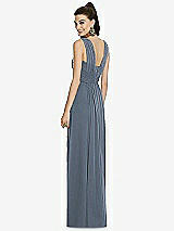 Rear View Thumbnail - Silverstone Maxi Chiffon Knit Shirred Strap Dress