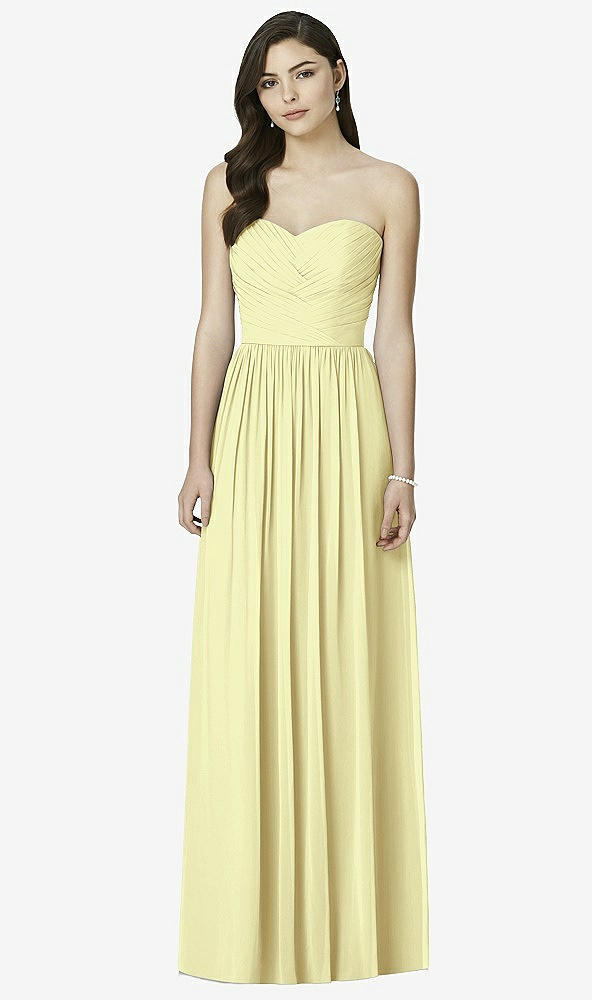 Front View - Butter Yellow Dessy Bridesmaid Dress 2991