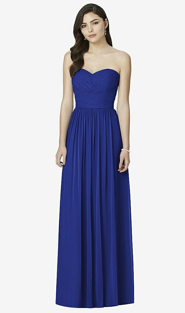 Front View - Cobalt Blue Dessy Bridesmaid Dress 2991