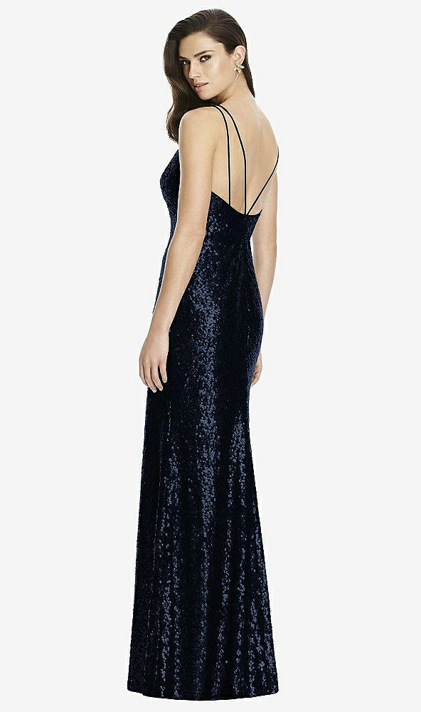 Back View - Midnight Navy Dessy Bridesmaid Dress 2993