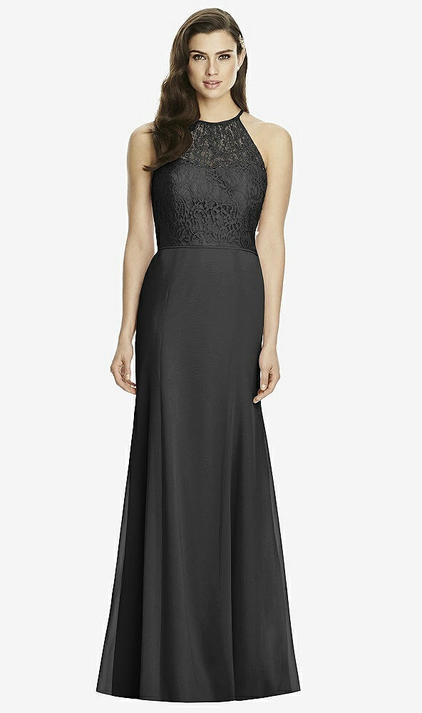 Front View - Black Dessy Bridesmaid Dress 2994